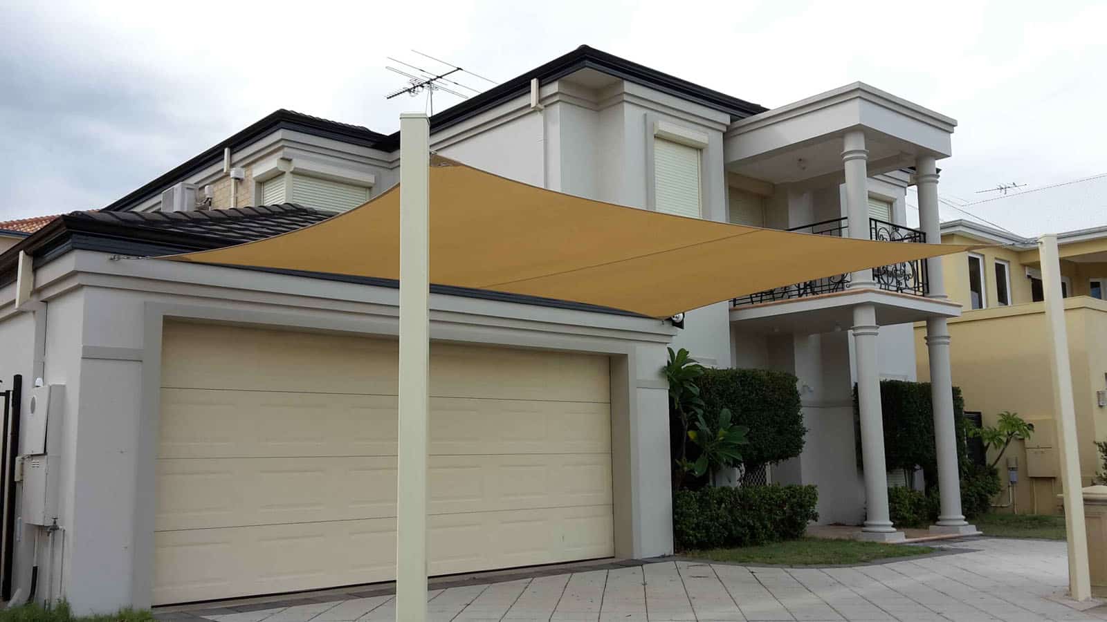 driveway carport shade sail perth - stuart bell sails