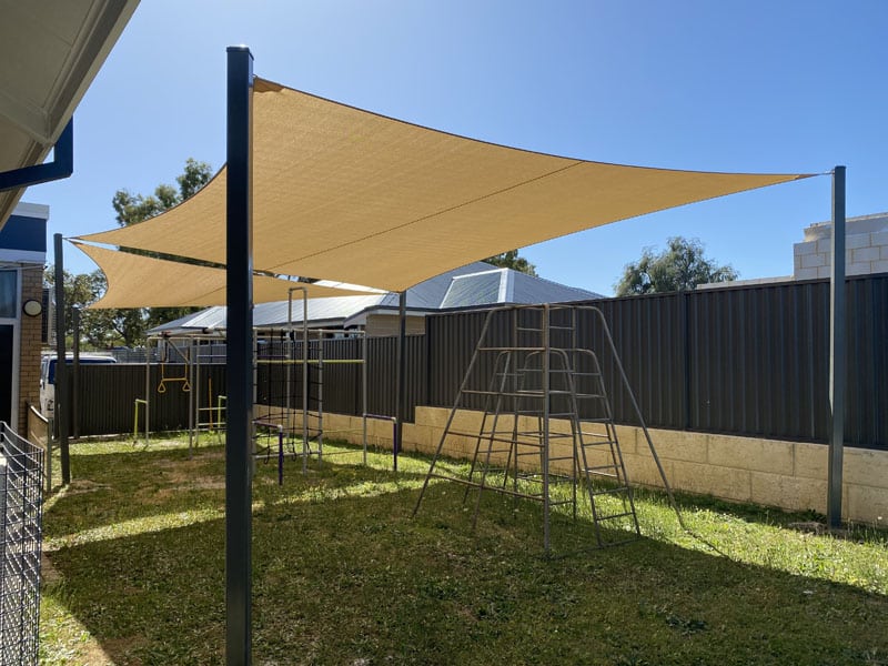 Lynwood Shade sail over playground