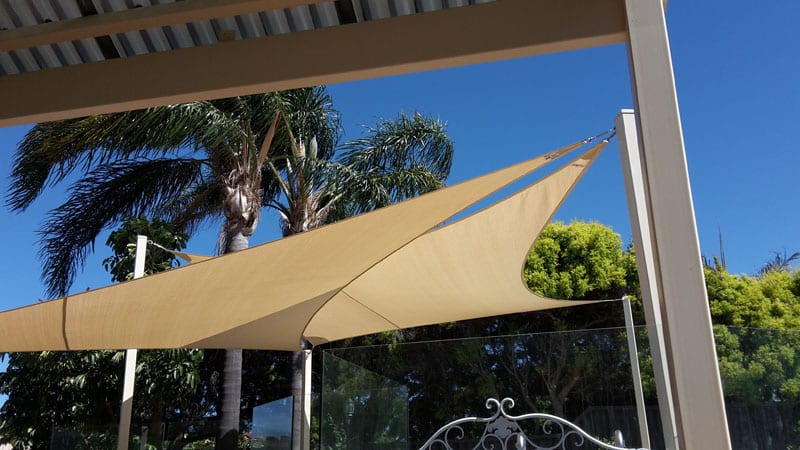 South Lakes Shade sails over pool
